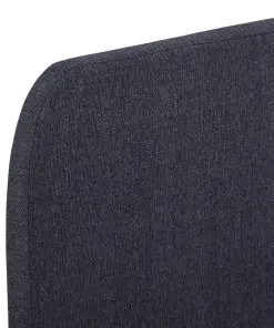 vidaXL Bed Frame Dark Grey Fabric Double