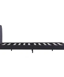 vidaXL Bed Frame Dark Grey Fabric King