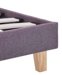 vidaXL Bed Frame Taupe Fabric Queen