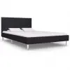 vidaXL Bed Frame Black Fabric King