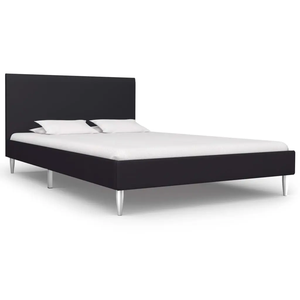 vidaXL Bed Frame Black Fabric King