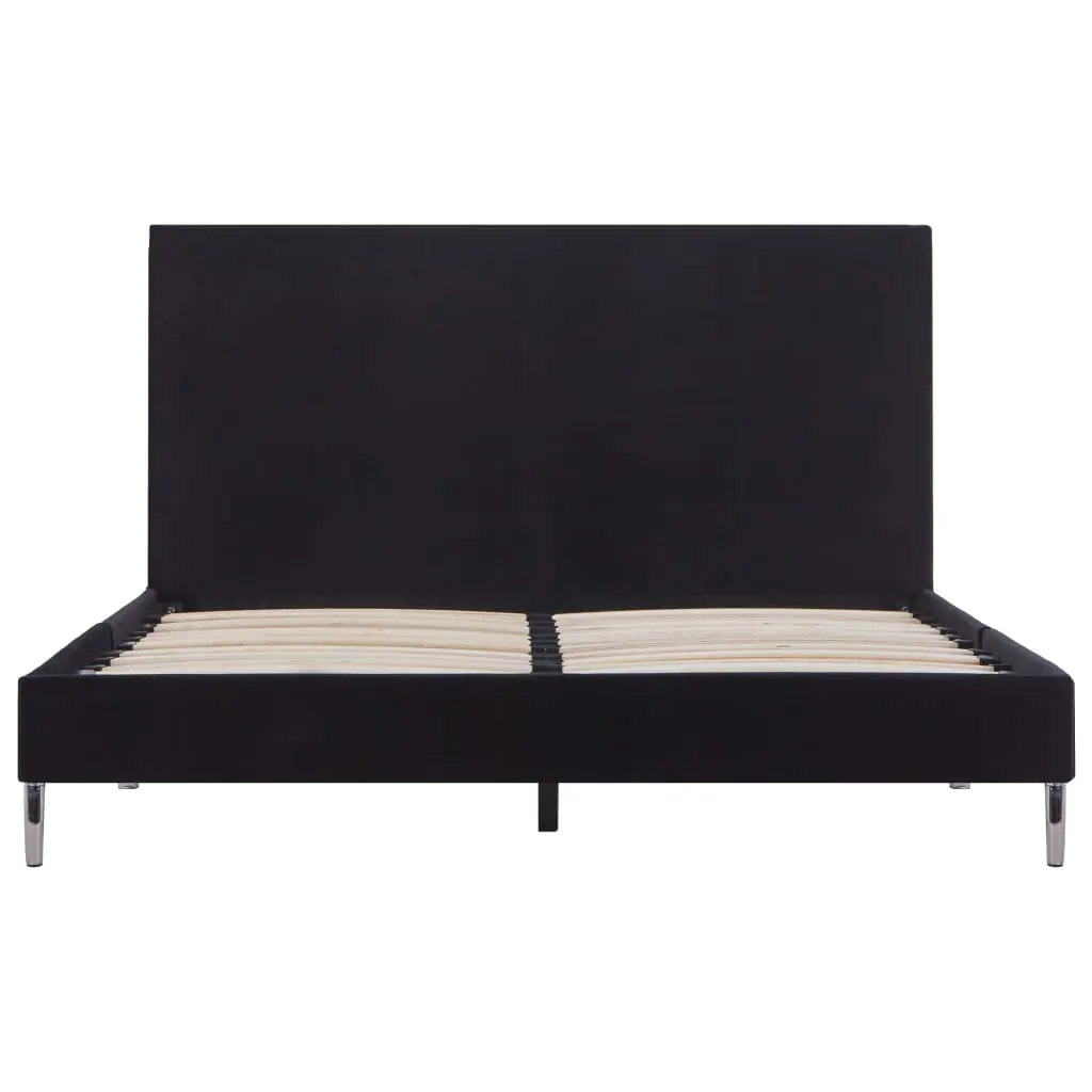 vidaXL Bed Frame Black Fabric King