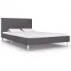 vidaXL Bed Frame Grey Fabric King Single vidaXL Bed Frame Grey Fabric King Single