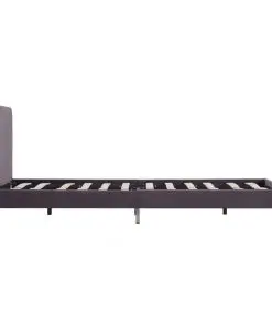 vidaXL Bed Frame Grey Fabric King
