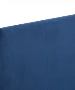 vidaXL Bed Frame Blue Fabric King Single