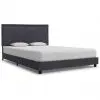 vidaXL Bed Frame Dark Grey Fabric Double vidaXL Bed Frame Dark Grey Fabric Double