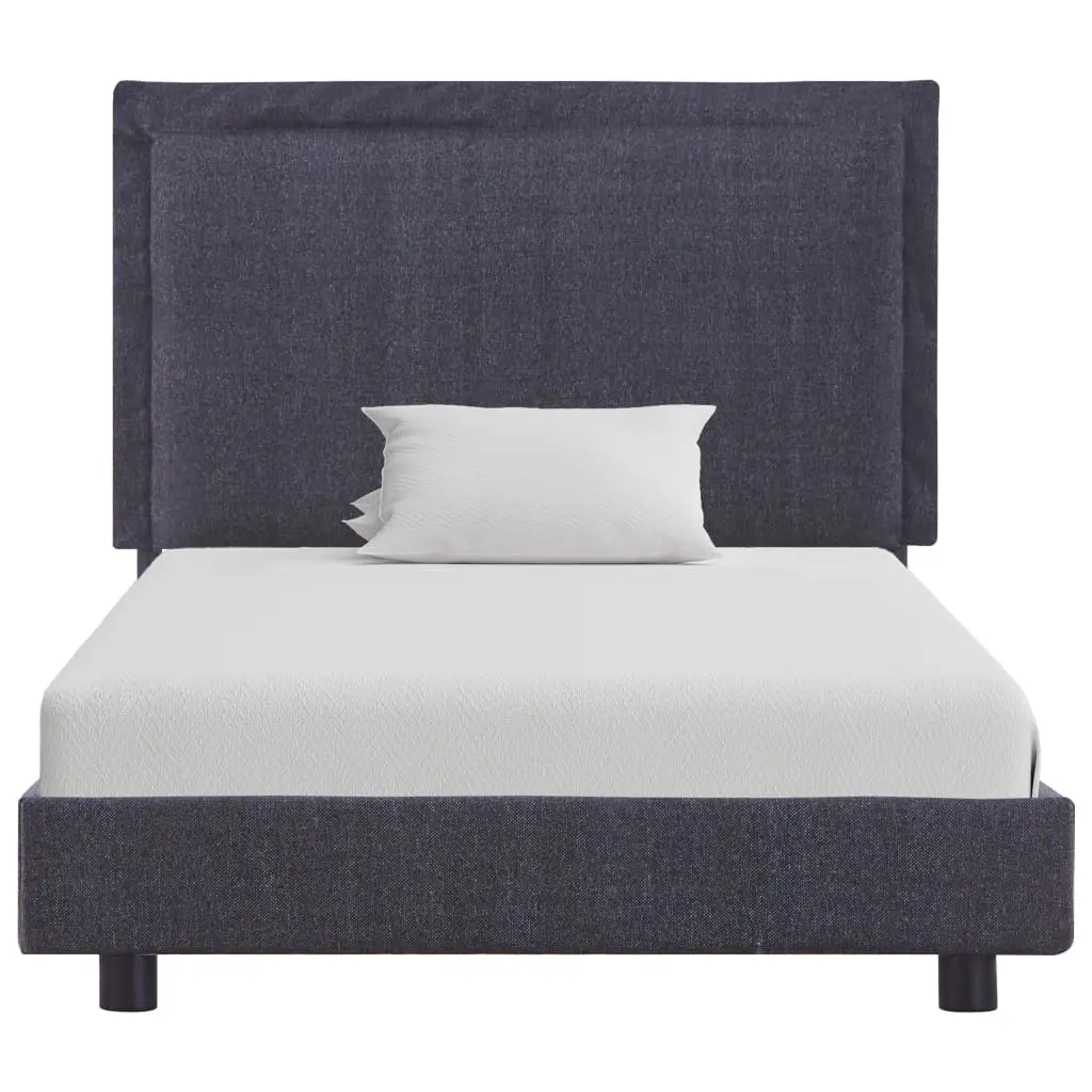 vidaXL Bed Frame Dark Grey Fabric Queen