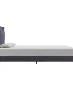 vidaXL Bed Frame Dark Grey Fabric King