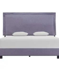 vidaXL Bed Frame Light Grey Fabric Double