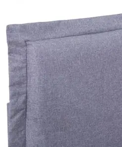 vidaXL Bed Frame Light Grey Fabric Double
