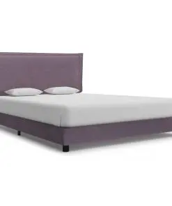 vidaXL Bed Frame Taupe Fabric King