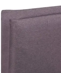 vidaXL Bed Frame Taupe Fabric King