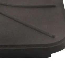 vidaXL Umbrella Weight Plates 4 pcs Black Concrete Square 72 kg