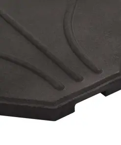 vidaXL Umbrella Weight Plates 4 pcs Black Concrete Square 72 kg