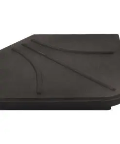 vidaXL Umbrella Weight Plates 4 pcs Black Concrete Square 72 kg