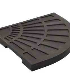 vidaXL Umbrella Weight Plates 4 pcs Black Fan-shaped 56 kg