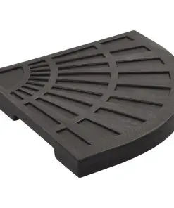 vidaXL Umbrella Weight Plates 4 pcs Black Fan-shaped 80 kg