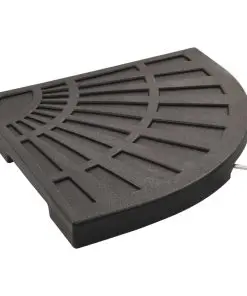 vidaXL Umbrella Weight Plates 4 pcs Black Fan-shaped 80 kg