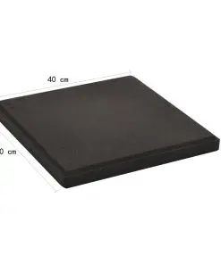 vidaXL Umbrella Weight Plates 4 pcs Black Concrete Square 48 kg