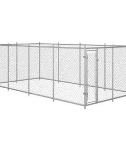 vidaXL Outdoor Dog Kennel 8x4x2 m