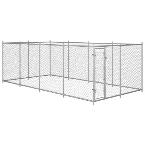 vidaXL Outdoor Dog Kennel 8x4x2 m