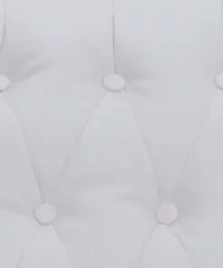 vidaXL Reclining Chair White Faux Leather