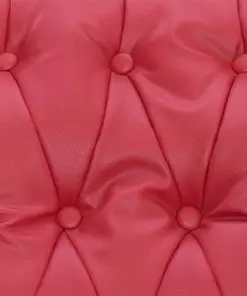 vidaXL Reclining Chair Red Faux Leather