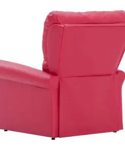 vidaXL Reclining Chair Red Faux Leather