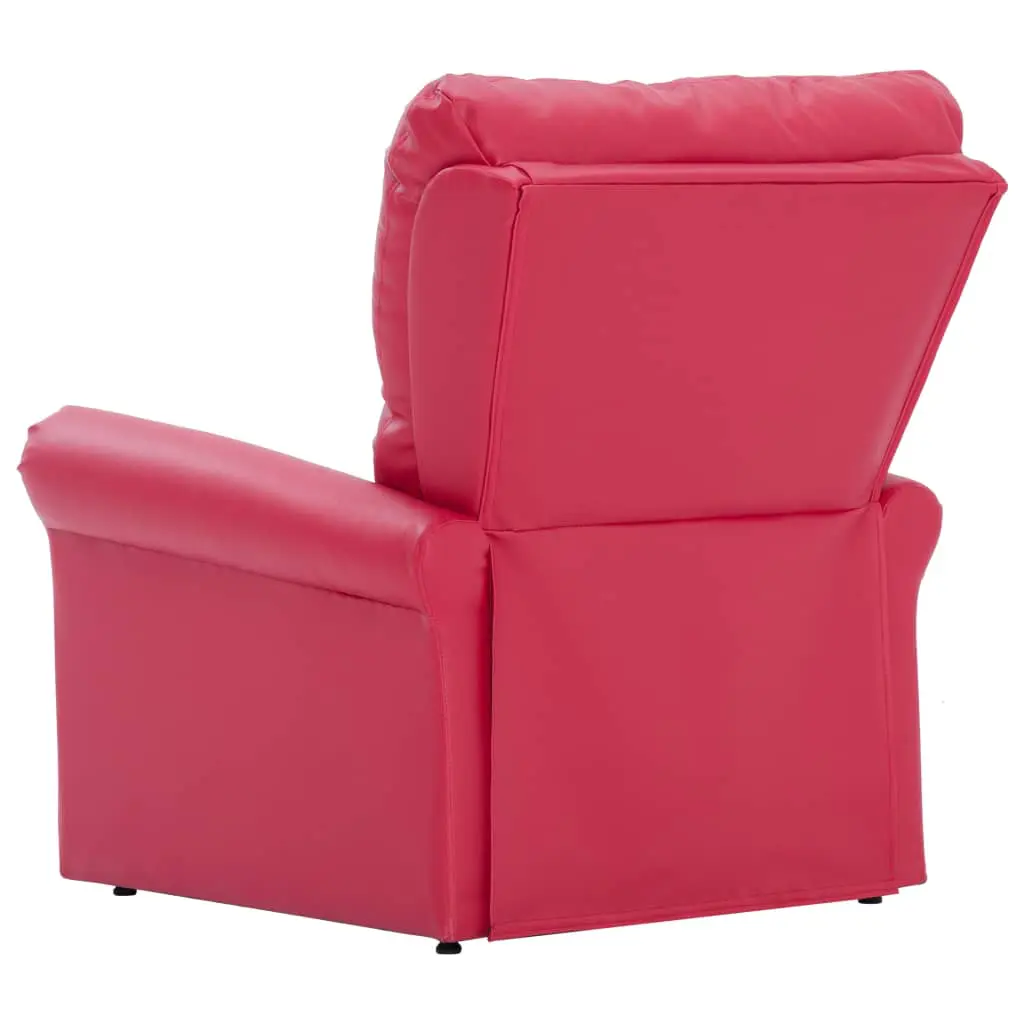 vidaXL Reclining Chair Red Faux Leather