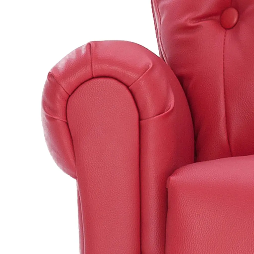 vidaXL Reclining Chair Red Faux Leather