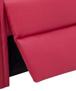 vidaXL Reclining Chair Red Faux Leather