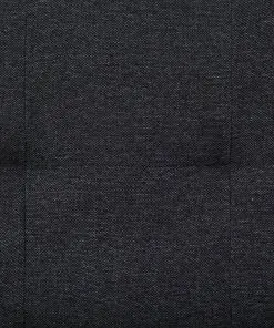 vidaXL Sofa Bed with Two Pillows Dark Grey Polyester