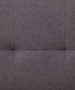 vidaXL Sofa Bed with Two Pillows Taupe Polyester