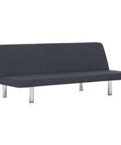 vidaXL Sofa Bed Dark Grey Polyester