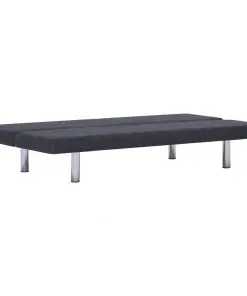 vidaXL Sofa Bed Dark Grey Polyester