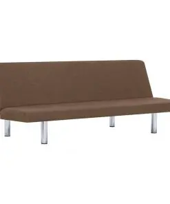 vidaXL Sofa Bed Brown Polyester