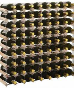 vidaXL Wine Rack for 72 Bottles Solid Pinewood