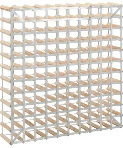 vidaXL Wine Rack for 120 Bottles Solid Pinewood