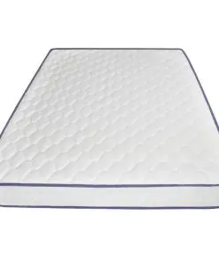 vidaXL Bed with Memory Foam Mattress Black Metal 137×187 cm Double