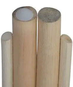 vidaXL Bar Stools 2 pcs Natural Rattan