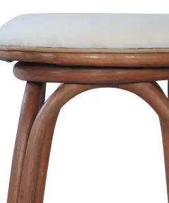 vidaXL Bar Stools 2 pcs Brown Rattan
