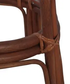 vidaXL Bar Stools 2 pcs Brown Rattan