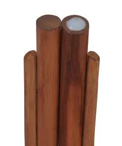 vidaXL Bar Stools 2 pcs Brown Rattan