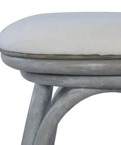 vidaXL Bar Stools 2 pcs Grey Rattan