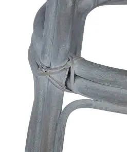 vidaXL Bar Stools 2 pcs Grey Rattan