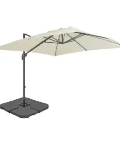 vidaXL Outdoor Umbrella with Portable Base Sand