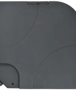 vidaXL Outdoor Umbrella with Portable Base Taupe