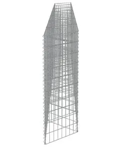 vidaXL Gabion Wall Galvanised Steel 450x30x100 cm
