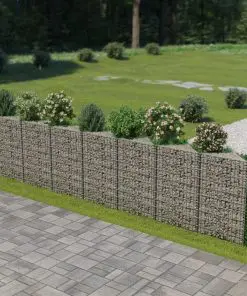 vidaXL Gabion Wall Galvanised Steel 450x30x100 cm