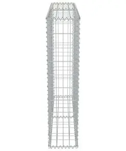 vidaXL Gabion Wall with Covers Galvanised Steel 100x20x100 cm